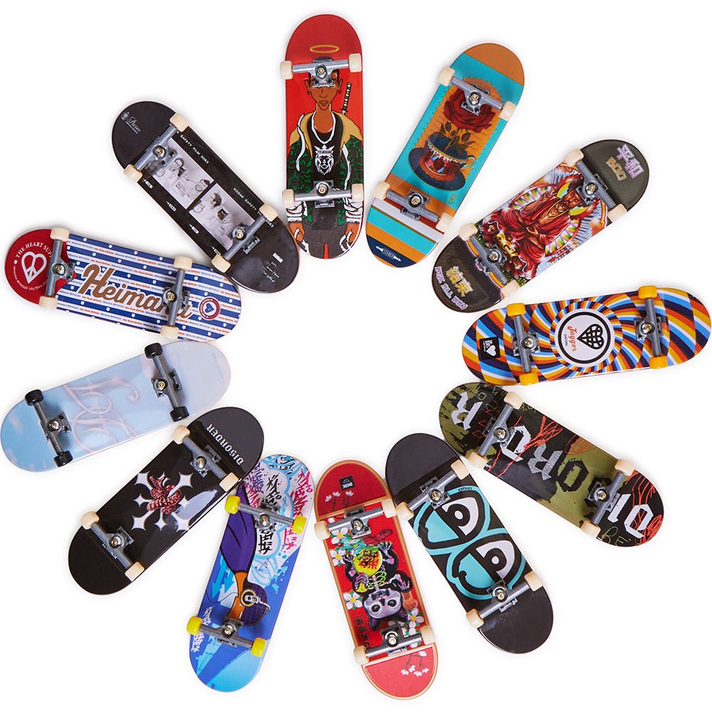 Tech Deck 96mm Fingerboard Skateboard Toy - Authentic Graphics - Collectible Mini Skateboards