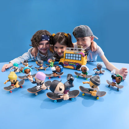 Tech Deck Sk8 Crew Exclusive Fingerboard Set with Assistant for Trick Mastery