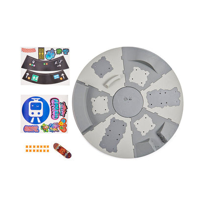 Tech Deck Authentic Fingerboard Turntable Skatepark Playset with Vehicle Figure