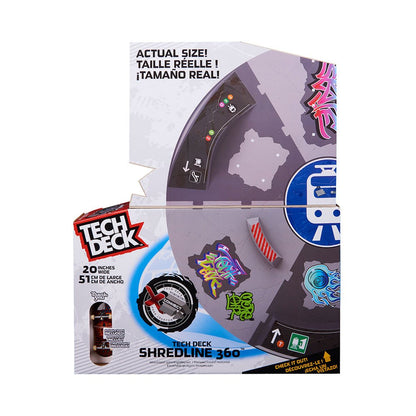 Tech Deck Authentic Fingerboard Turntable Skatepark Playset with Vehicle Figure