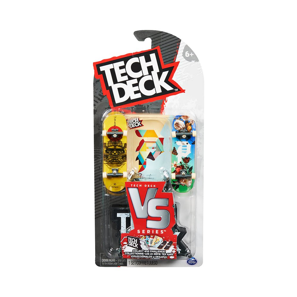 Tech Deck Versus Series Fingerboard 2-Pack with Street Obstacle and Cards