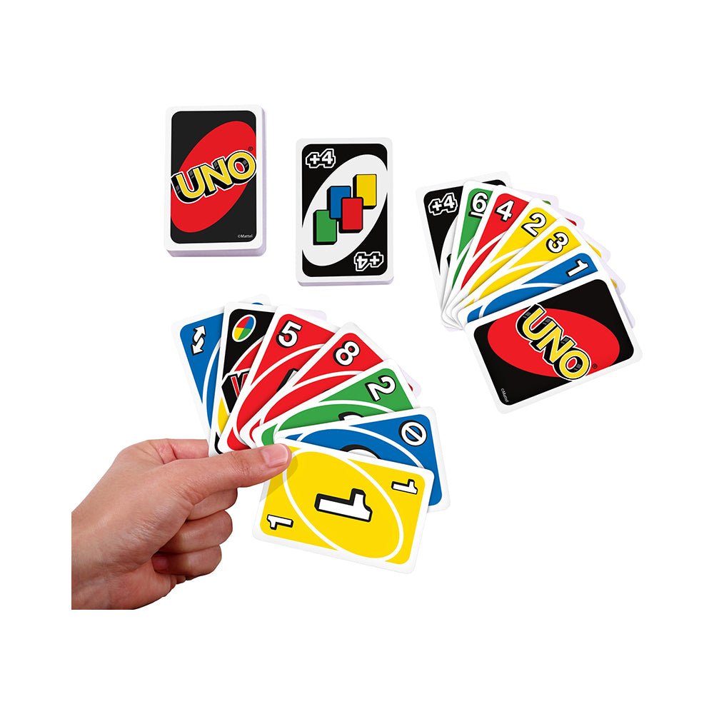 Classic UNO Card Game: Fast-Paced Family Fun for All Ages - 108 Cards