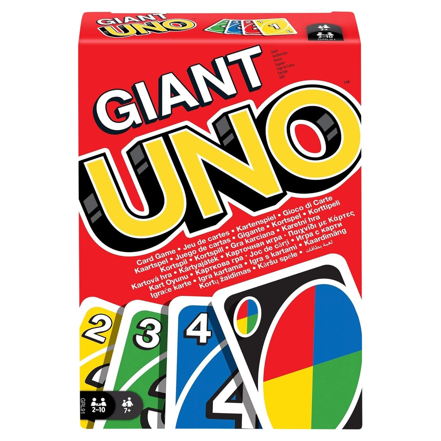 Giant UNO Family Card Game: Oversized Fun for All Ages, Colorblind Accessible
