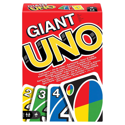 Giant UNO Family Card Game: Oversized Fun for All Ages, Colorblind Accessible